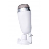 Мастурбатор-вагина в белой колбе с присоской и встраиваемой вибропулей - A-toys - в Рыбинске купить с доставкой