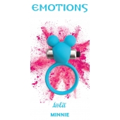 Голубое эрекционное виброколечко Emotions Minnie Breeze - Lola Games - в Рыбинске купить с доставкой