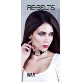 Чёрный чокер-кляп Iman Black - Rebelts - купить с доставкой в Рыбинске
