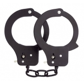 Чёрные наручники из листового металла BONDX METAL CUFFS BLACK - Dream Toys - купить с доставкой в Рыбинске