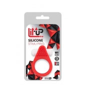 Красное эрекционное кольцо LIT-UP SILICONE STIMU RING 1 RED - Dream Toys - в Рыбинске купить с доставкой