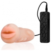 Мастурбатор-ротик с вибрацией REALSTUFF VIBRATING MASTURBATOR MOUTH - Dream Toys - в Рыбинске купить с доставкой