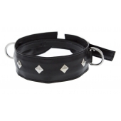 Полиуретановый ошейник с пуклями и D-кольцами Collar with Studs - Blush Novelties - купить с доставкой в Рыбинске