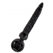 Черная вибронасадка с анальным стимулятором - ToyFa - в Рыбинске купить с доставкой