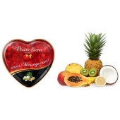Массажная свеча с ароматом экзотических фруктов Bougie Massage Candle - 35 мл. - Plaisir Secret - купить с доставкой в Рыбинске