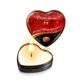 Массажная свеча с ароматом персика Bougie Massage Candle - 35 мл. - Plaisir Secret - купить с доставкой в Рыбинске