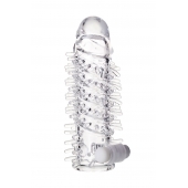 Насадка на пенис TOYFA A-Toys с вибропулей и шипами - 13,4 см. - A-toys - в Рыбинске купить с доставкой