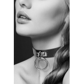 Узенький ошейник из полиуретана с кольцом - Bijoux Pour Toi - купить с доставкой в Рыбинске