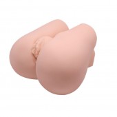 Реалистичный мастурбатор с вибрацией и двумя тоннелями - вагиной и анусом - Baile - в Рыбинске купить с доставкой