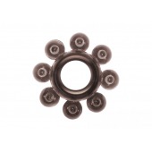 Чёрное эрекционное кольцо Rings Bubbles - Lola Games - в Рыбинске купить с доставкой