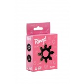 Чёрное эрекционное кольцо Rings Gear - Lola Games - в Рыбинске купить с доставкой
