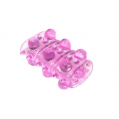 Розовая насадка на пенис Rings Armour - Lola Games - в Рыбинске купить с доставкой