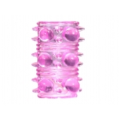 Розовая насадка на пенис Rings Armour - Lola Games - в Рыбинске купить с доставкой