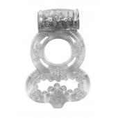 Прозрачное эрекционное кольцо Rings Treadle с подхватом - Lola Games - в Рыбинске купить с доставкой