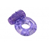 Фиолетовое эрекционное кольцо с вибрацией Rings Axle-pin - Lola Games - в Рыбинске купить с доставкой