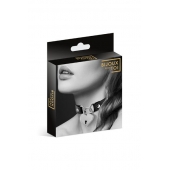 Черный чокер с замком в форме сердца - Bijoux Pour Toi - купить с доставкой в Рыбинске