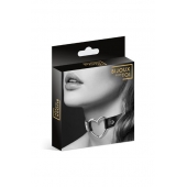 Чёрный чокер с кольцом в форме сердца - Bijoux Pour Toi - купить с доставкой в Рыбинске