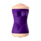 Двухсторонний мастурбатор JOS YARA в фиолетовой колбе - JOS - в Рыбинске купить с доставкой