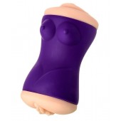 Двухсторонний мастурбатор JOS YARA в фиолетовой колбе - JOS - в Рыбинске купить с доставкой