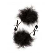 Зажимы для сосков с пухом FEATHERED NIPPLE CLAMPS - Blush Novelties - купить с доставкой в Рыбинске