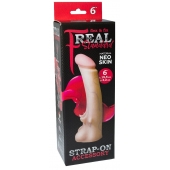 Телесная насадка REAL Standard с усиками на основании - 19 см. - LOVETOY (А-Полимер) - купить с доставкой в Рыбинске