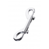 Серебристый двухсторонний карабин TOYFA Metal - ToyFa - купить с доставкой в Рыбинске