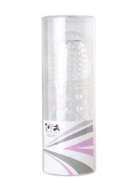 Прозрачная закрытая гелевая насадка - 13,5 см. - Toyfa Basic - в Рыбинске купить с доставкой