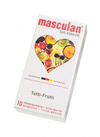 Жёлтые презервативы Masculan Ultra Tutti-Frutti с фруктовым ароматом - 10 шт. - Masculan - купить с доставкой в Рыбинске