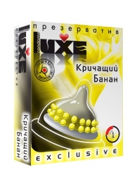 Презерватив LUXE  Exclusive  Кричащий банан  - 1 шт. - Luxe - купить с доставкой в Рыбинске