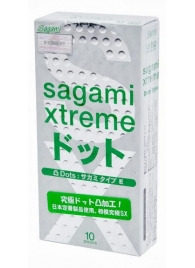 Презервативы Sagami Xtreme Type-E с точками - 10 шт. - Sagami - купить с доставкой в Рыбинске