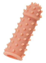 Телесная реалистичная насадка KOKOS Extreme Sleeve 03 с дополнительной стимуляцией - 12,7 см. - KOKOS - в Рыбинске купить с доставкой