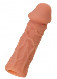 Телесная реалистичная насадка KOKOS Extreme Sleeve 05 с дополнительной стимуляцией - 12,7 см. - KOKOS - в Рыбинске купить с доставкой