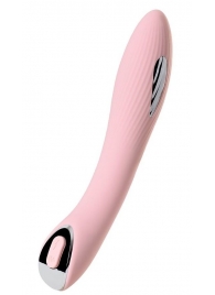 Розовый силиконовый вибратор с электростимуляцией TESLA G-POINT - 21 см. - ToyFa - купить с доставкой в Рыбинске