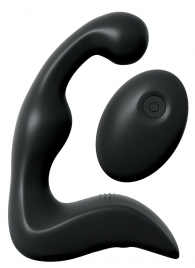 Черный вибромассажер простаты с пультом ДУ Control P-Spot Pro - Pipedream - в Рыбинске купить с доставкой
