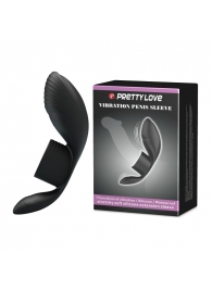 Черное кольцо на пенис с вибрацией Vibration Penis Sleeve - Baile - в Рыбинске купить с доставкой