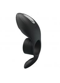 Черное кольцо на пенис с вибрацией Vibration Penis Sleeve - Baile - в Рыбинске купить с доставкой