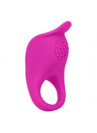 Ярко-розовое эрекционное виброкольцо Silicone Rechargeable Teasing Enhancer - California Exotic Novelties - в Рыбинске купить с доставкой