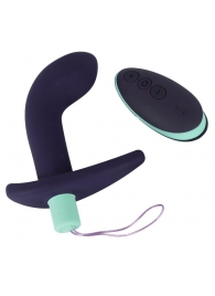 Темно-фиолетовый вибростимулятор простаты с пультом ДУ Remote Controlled Prostate Plug - Orion - в Рыбинске купить с доставкой