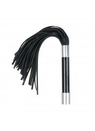 Черная плеть Easytoys Flogger With Metal Grip - 38 см. - Easy toys - купить с доставкой в Рыбинске