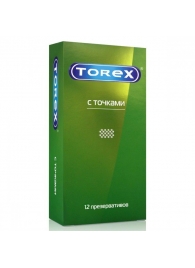 Текстурированные презервативы Torex  С точками  - 12 шт. - Torex - купить с доставкой в Рыбинске