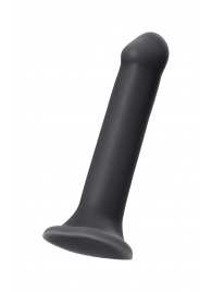 Черный фаллос на присоске Silicone Bendable Dildo XL - 20 см. - Strap-on-me - купить с доставкой в Рыбинске