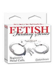 Металлические наручники Beginner s Metal Cuffs - Pipedream - купить с доставкой в Рыбинске