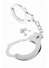 Металлические серебристые наручники Designer Metal Handcuffs - Pipedream - купить с доставкой в Рыбинске