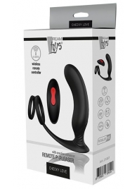 Черный массажер простаты REMOTE P-PLEASER - Dream Toys - в Рыбинске купить с доставкой