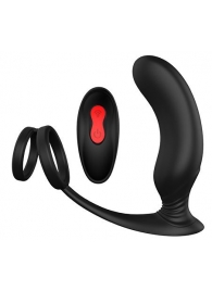 Черный массажер простаты REMOTE P-PLEASER - Dream Toys - в Рыбинске купить с доставкой