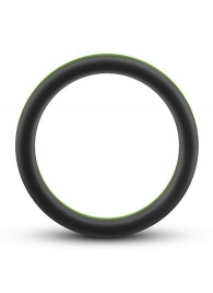 Черно-зеленое эрекционное кольцо Silicone Go Pro Cock Ring - Blush Novelties - в Рыбинске купить с доставкой