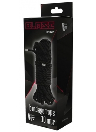 Черная веревка для бондажа BONDAGE ROPE - 10 м. - Dream Toys - купить с доставкой в Рыбинске