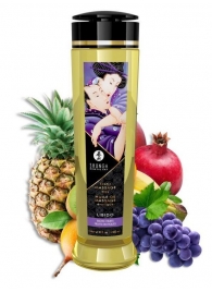 Массажное масло Libido Exotic Fruits с ароматом экзотических фруктов - 240 мл. - Shunga - купить с доставкой в Рыбинске