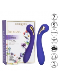 Фиолетовый вибромассажер с электростимуляцией Intimate Estim Petite G Wand - 19 см. - California Exotic Novelties - купить с доставкой в Рыбинске