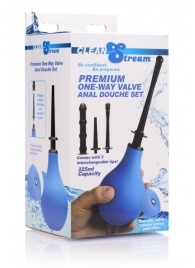 Анальный душ с 3 насадками Premium One-way Valve Anal Douche Set - XR Brands - купить с доставкой в Рыбинске